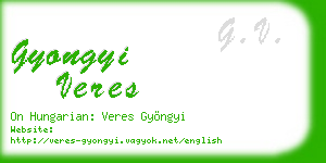 gyongyi veres business card